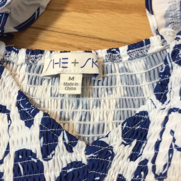 M She + Sky blue heart ruffle dress - Picture 9 of 16